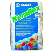 Эластичный цемент-полимерный клей Keraflex, белый 25 кг